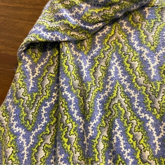 Free People Vintage Artsy Dress 90's Y2K Green Blue Small Boho Printed Festival - Picture 6 of 10